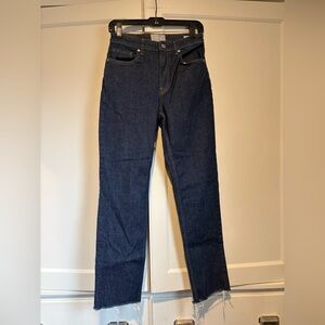 Everlane Dark Wash The High Rise Straight Jean